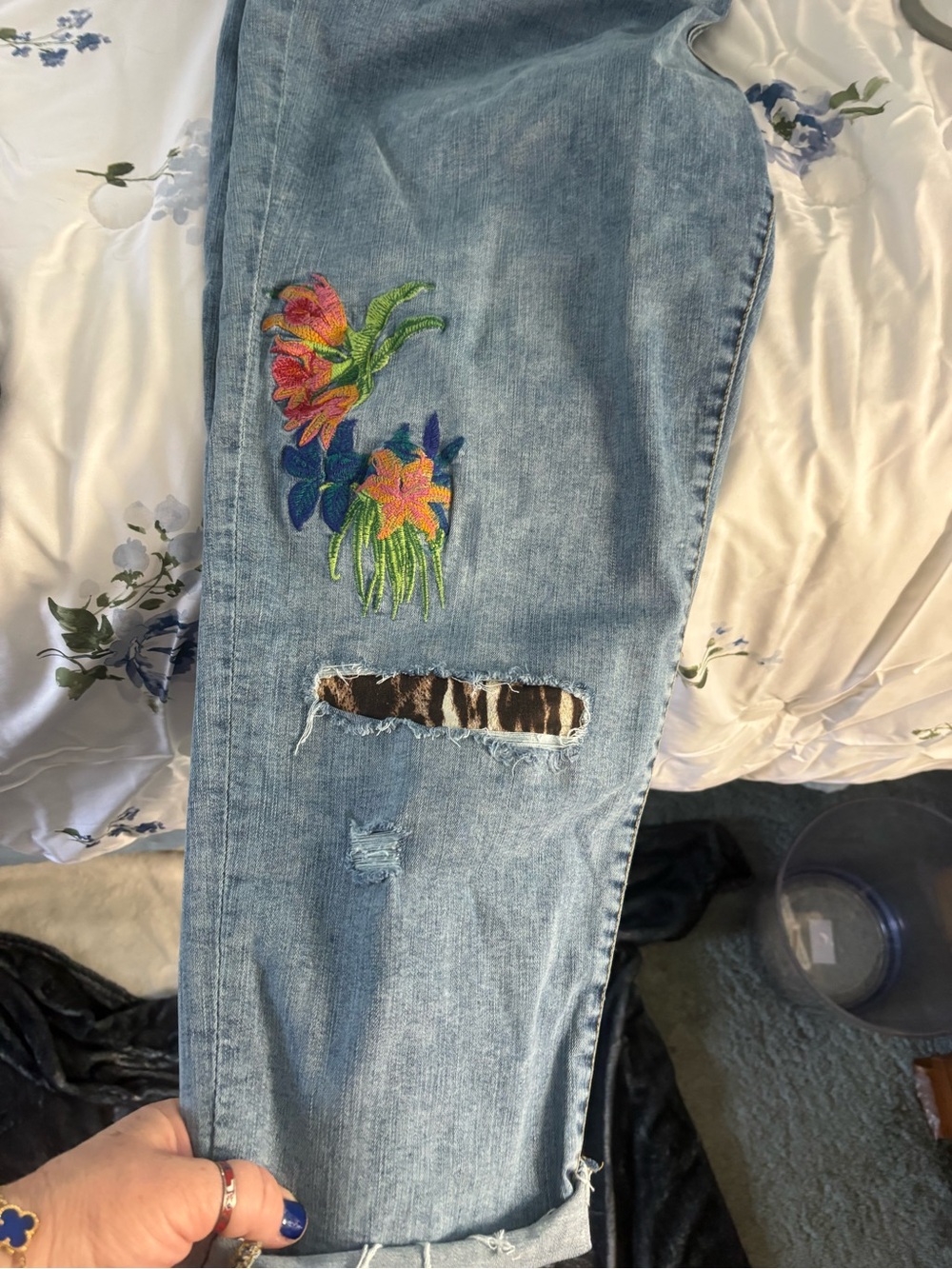 INC International Concepts Light Blue High-Rise Jeans